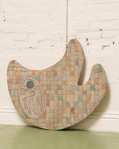 Mosaic Boomerang Art Piece