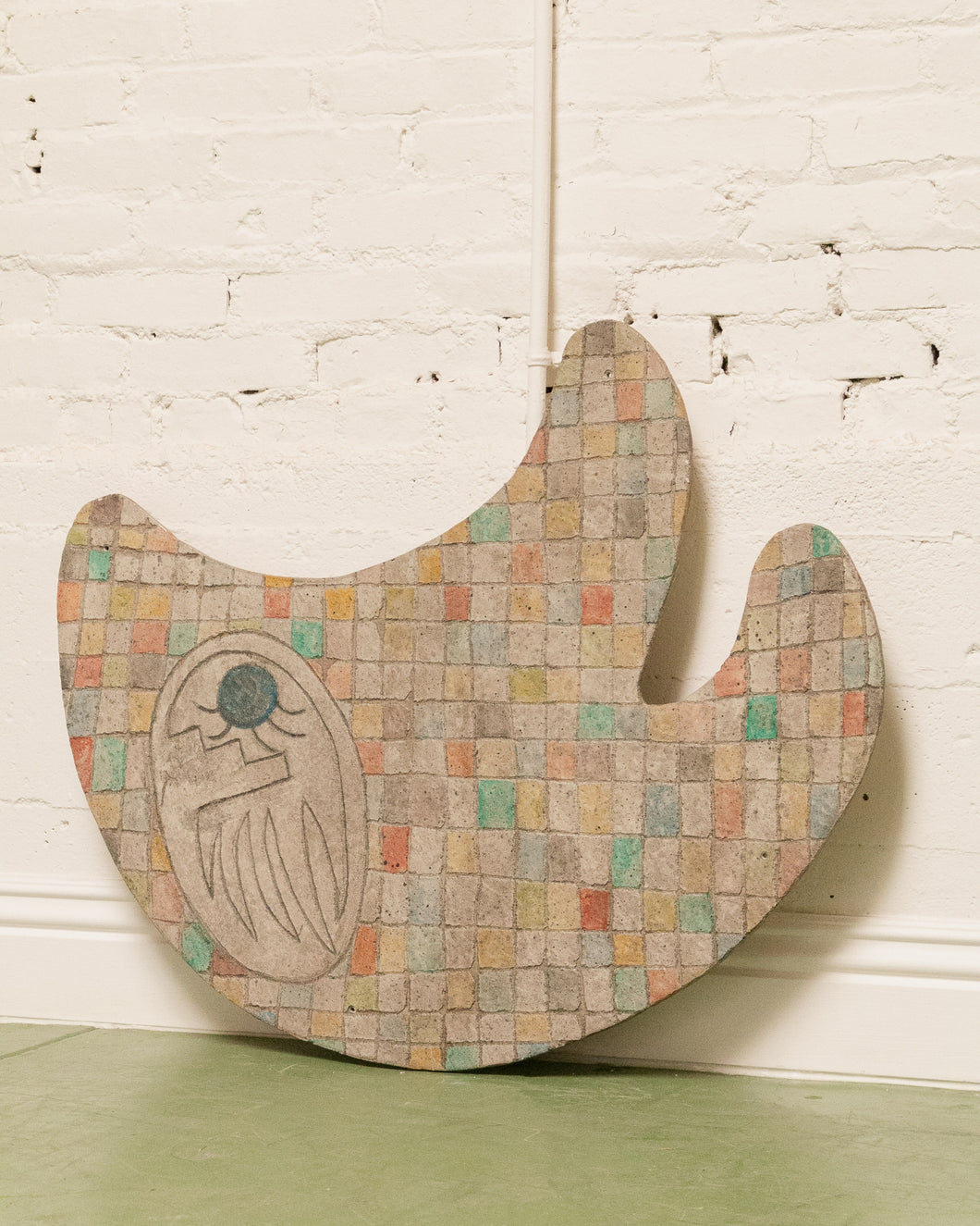 Mosaic Boomerang Art Piece