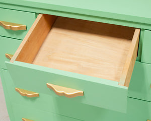 Bright Aquamarine 6 Drawer Dresser