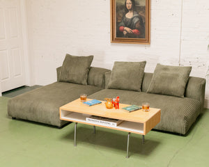 Bailey Sofa in Green Corduroy