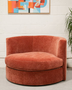 Bianca Swivel Chair in Contessa Paprika