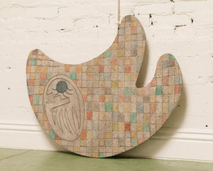 Mosaic Boomerang Art Piece