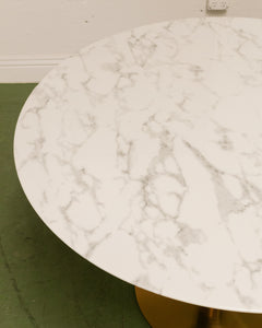 Madeline Faux Marble Round Dining Table