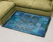 Load image into Gallery viewer, Blue and Teal Rya Rug
