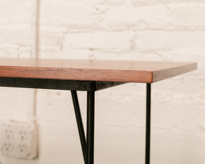 Walnut Hairpin Handcrafted Desk