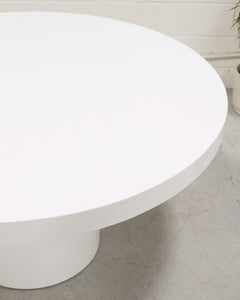 Clara Round White Glossy Table