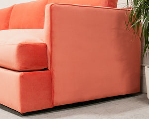 Michonne Sofa in Coral Pink