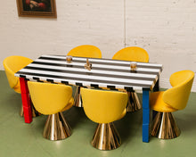 Load image into Gallery viewer, Striped Sculptural Dining Table
