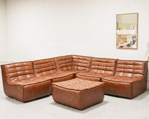 Recycled Leather 6 Piece Juno Sofa