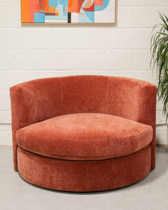 Bianca Swivel Chair in Contessa Paprika