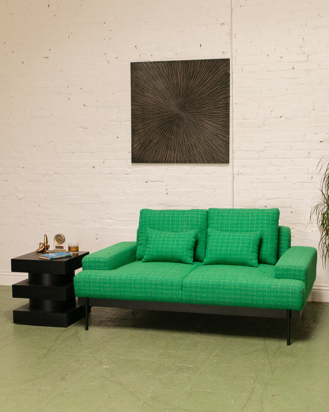 Lux Sofa in Kelly Green