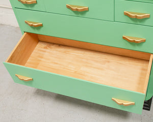 Bright Aquamarine 6 Drawer Dresser