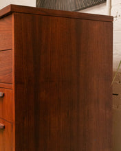 Load image into Gallery viewer, Walnut Mid Century Highboy Dresser
