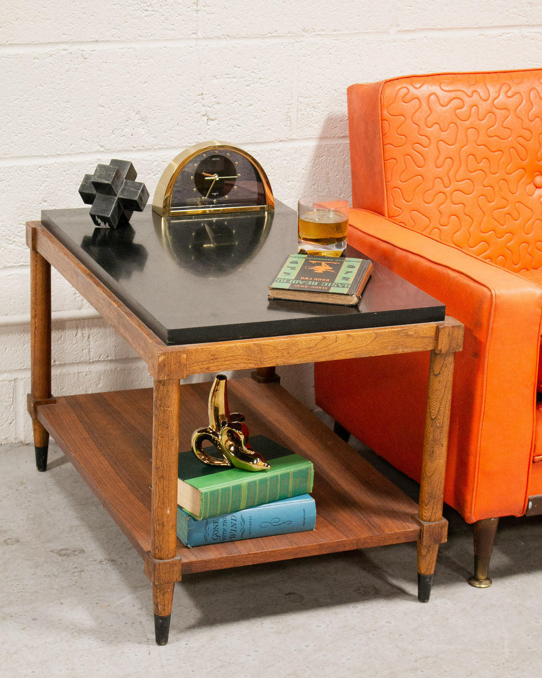 Vintage Walnut Side Table