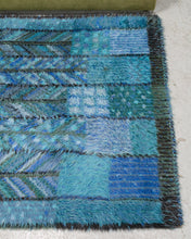 Load image into Gallery viewer, Blue and Teal Rya Rug
