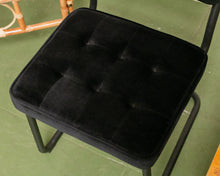 Load image into Gallery viewer, Black Velvet Rattan Chair
