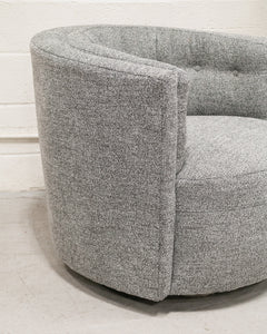 Babita Swivel Chair in Wilshire Pepper