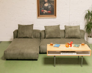 Bailey Sofa in Green Corduroy