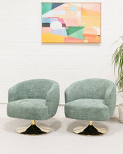 Load image into Gallery viewer, Pia Swivel Chair in Green
