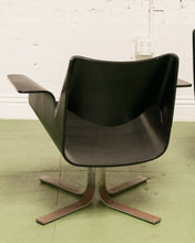 Load image into Gallery viewer, Black Plywood Swivel Chair
