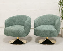 Load image into Gallery viewer, Pia Swivel Chair in Green
