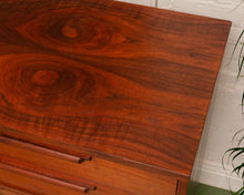 Load image into Gallery viewer, Walnut Mid Century Highboy Dresser
