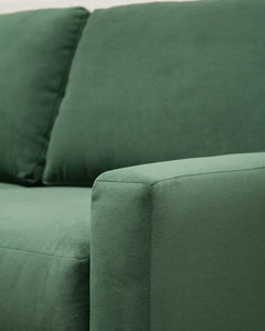 Hauser Sectional Sofa in Bella Hunter Green