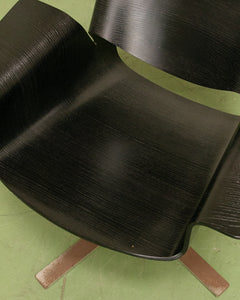 Black Plywood Swivel Chair