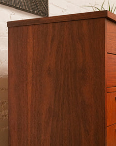 Walnut Mid Century Highboy Dresser