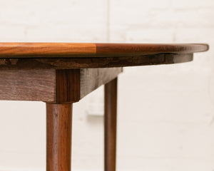 Walnut Vintage Round Dining Table