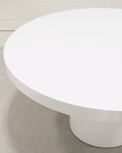 Clara Round White Glossy Table