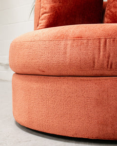 Bianca Swivel Chair in Rust