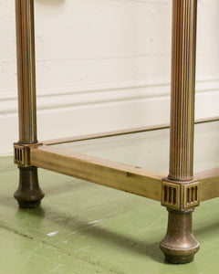 Brass Vintage Hollywood Regency Shelf