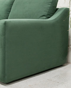 Hauser Sectional Sofa in Bella Hunter Green