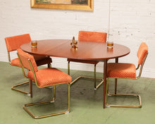 Load image into Gallery viewer, Checkered Cantilever Dining Chair in Rust Orange
