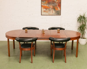 Walnut Oval Table with Leaves