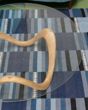 Load image into Gallery viewer, Round Wood Carved Coffee Table Oak Snake Base
