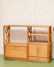 Load image into Gallery viewer, Bamboo Vintage Shelf Etagere
