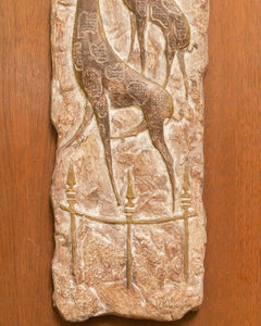 Mid Century Giraffes on Stone