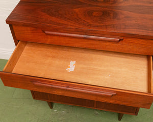 Walnut Mid Century Highboy Dresser