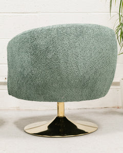 Pia Swivel Chair in Green