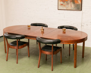 Walnut Oval Table with Leaves