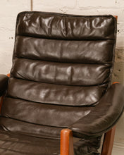 Load image into Gallery viewer, Lied Mobler Leather Reclining Lounge Chair and Ottoman
