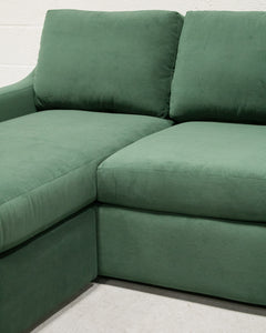 Hauser Sectional Sofa in Bella Hunter Green