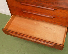 Load image into Gallery viewer, Walnut Mid Century Highboy Dresser
