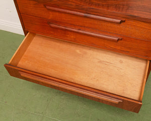 Walnut Mid Century Highboy Dresser