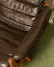 Load image into Gallery viewer, Lied Mobler Leather Reclining Lounge Chair and Ottoman
