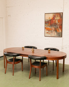 Walnut Oval Table with Leaves