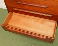 Load image into Gallery viewer, Walnut Mid Century Highboy Dresser
