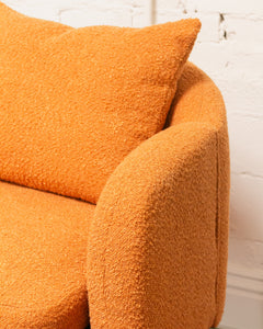 Nubby Orange Armchair